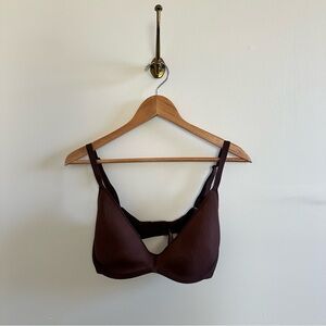 SKIMS Weightless Scoop Mesh Bra in Cocoa- 36D